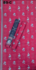 Bin Saeed Cotton 3-piece printed suit