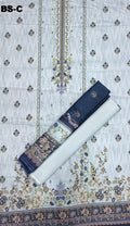 Bin Saeed Cotton 3-piece printed suit