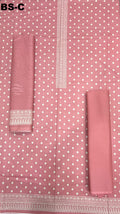 Bin Saeed Cotton 3-piece printed suit