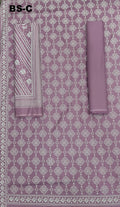 Bin Saeed Cotton 3-piece printed suit