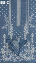 Bin Saeed Cotton 3-piece printed suit