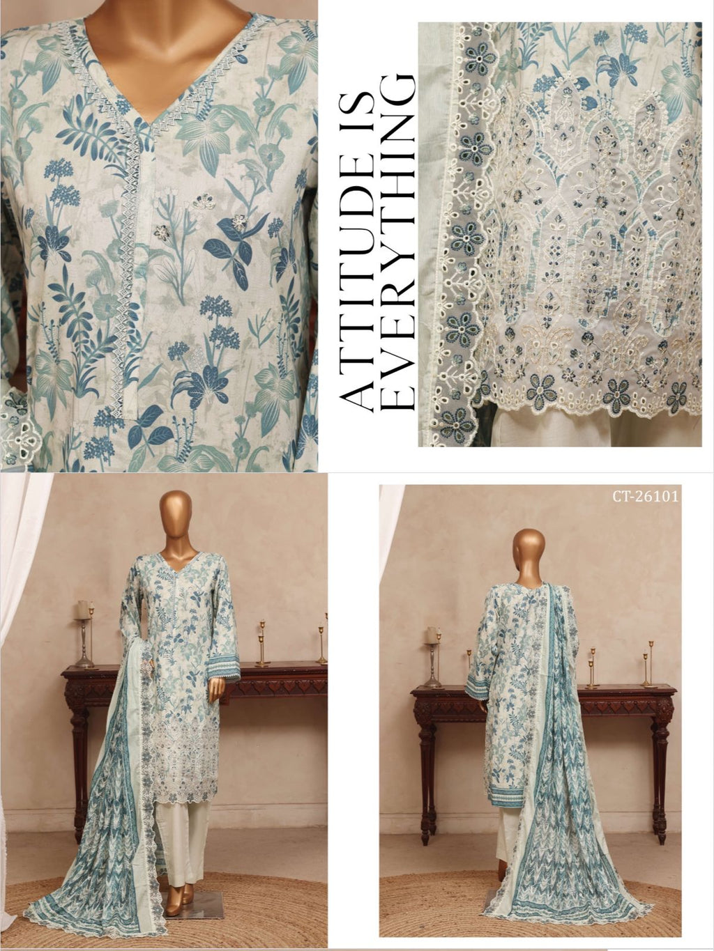 Riwayat Premium Luxury Embroidered 3-pc suit + Luxury Cutwork Duppatta