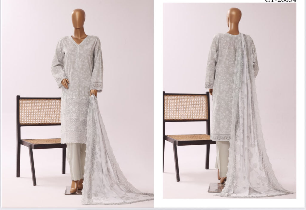 Riwayat Premium Luxury Embroidered 3-pc suit+ Cutwork Dupatta