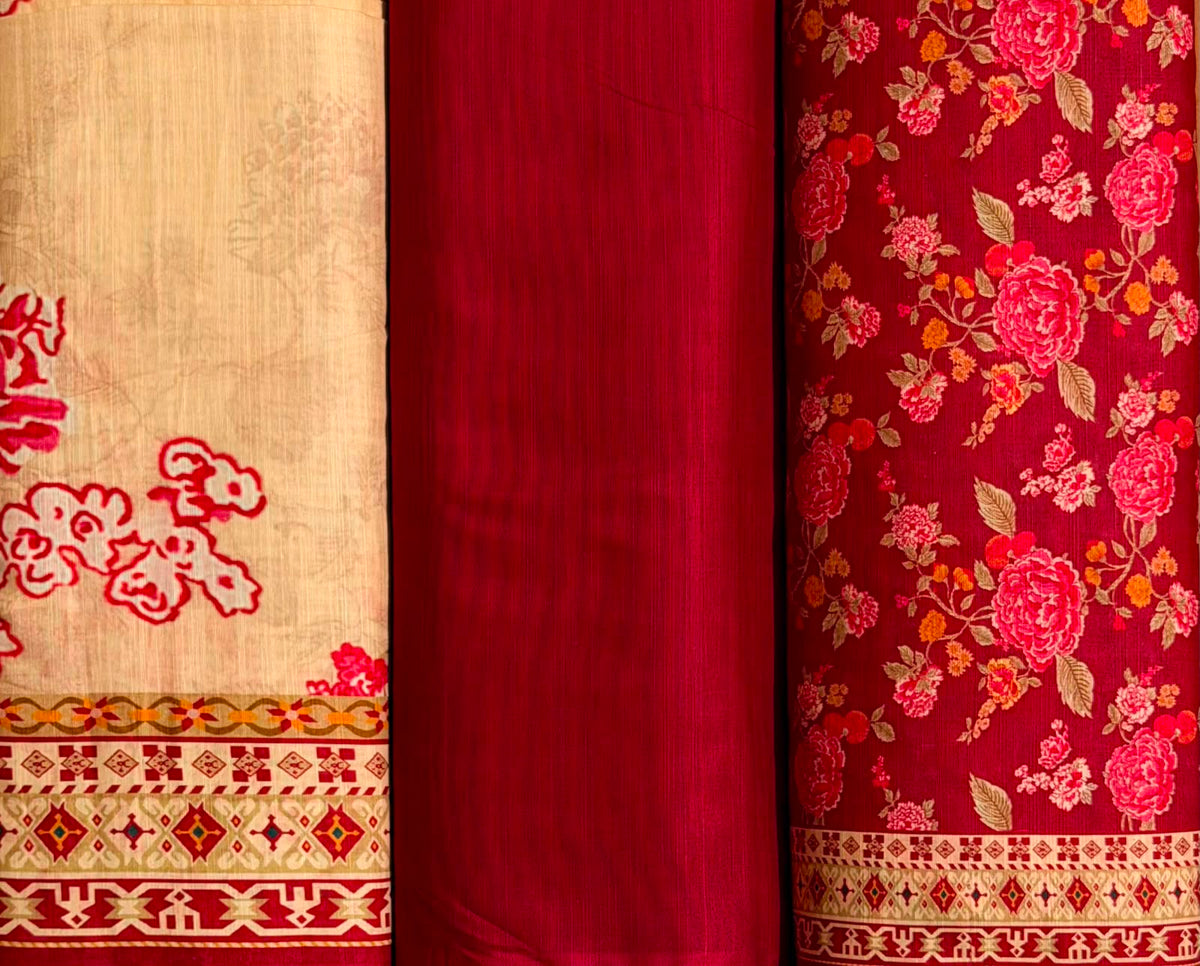 Regalia 3-pc Luxury  Printed Khaddar