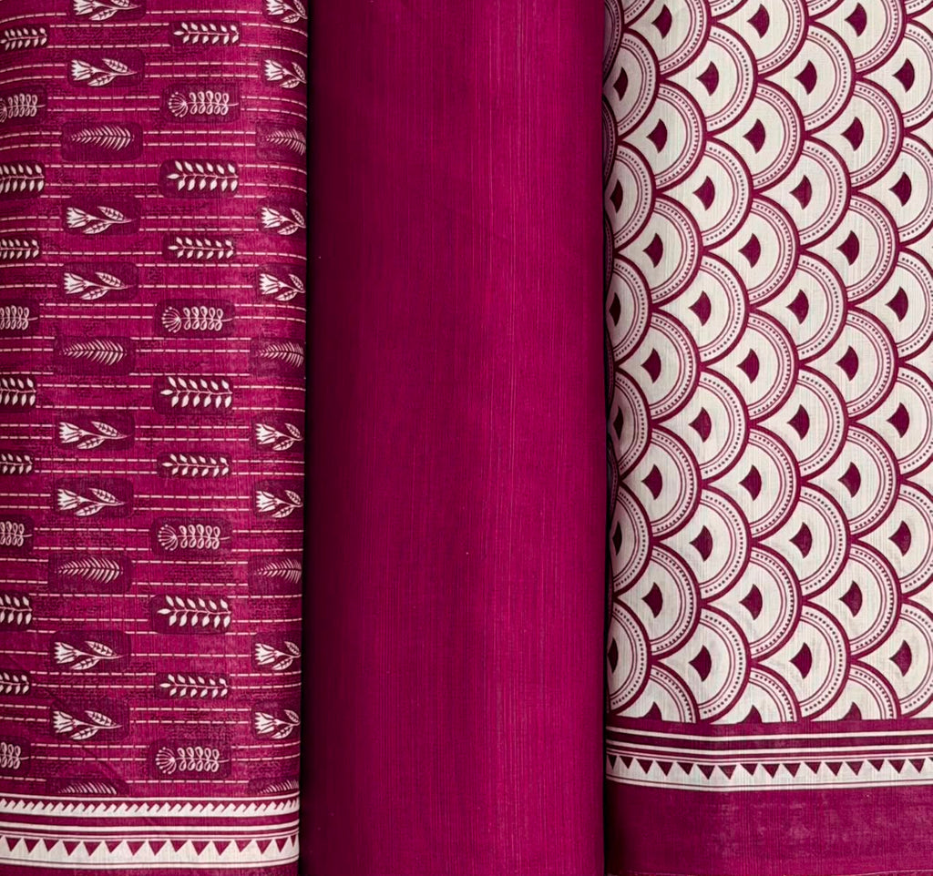 Regalia 3-pc Luxury  Printed Khaddar