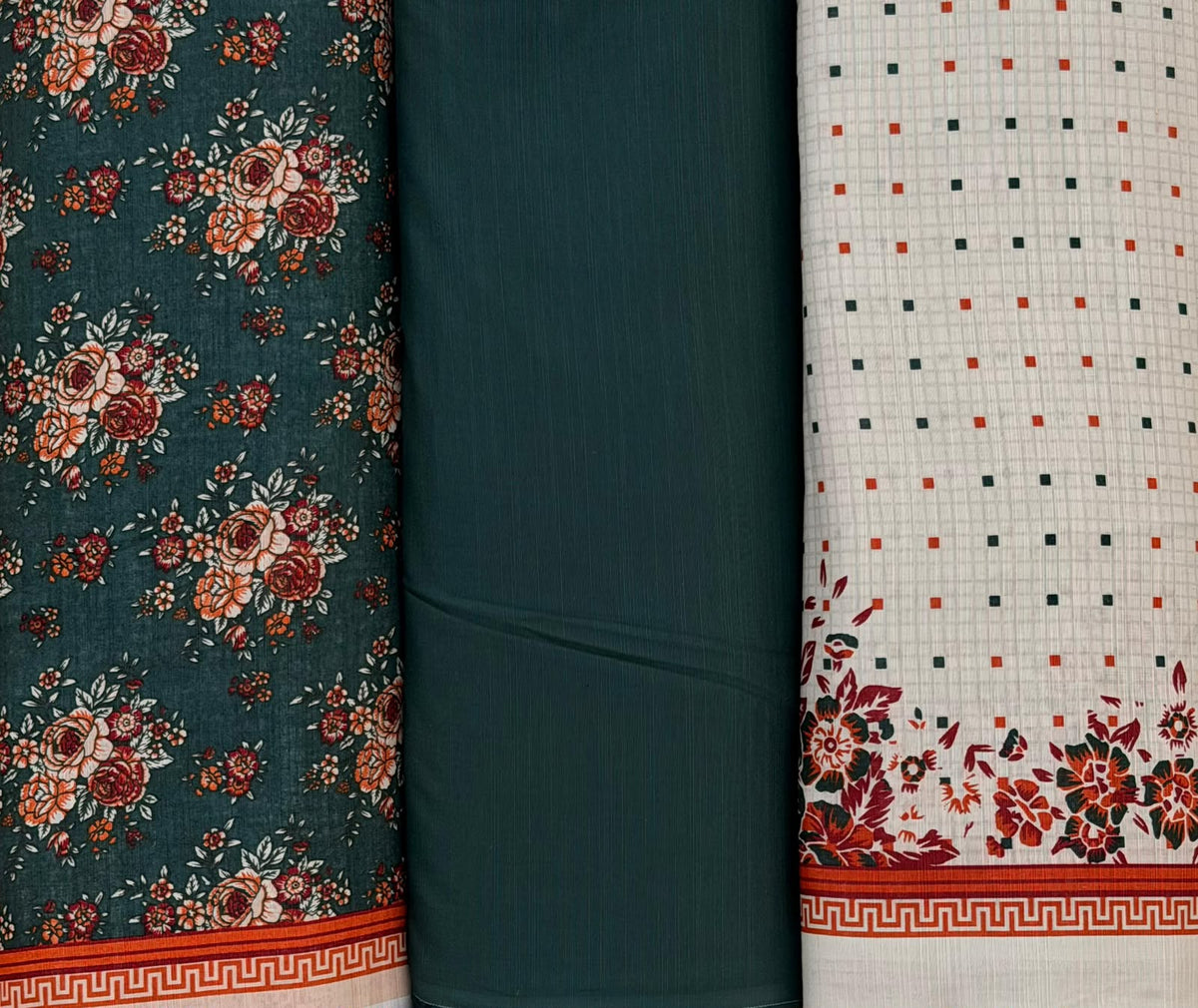 Regalia 3-pc Luxury  Printed Khaddar
