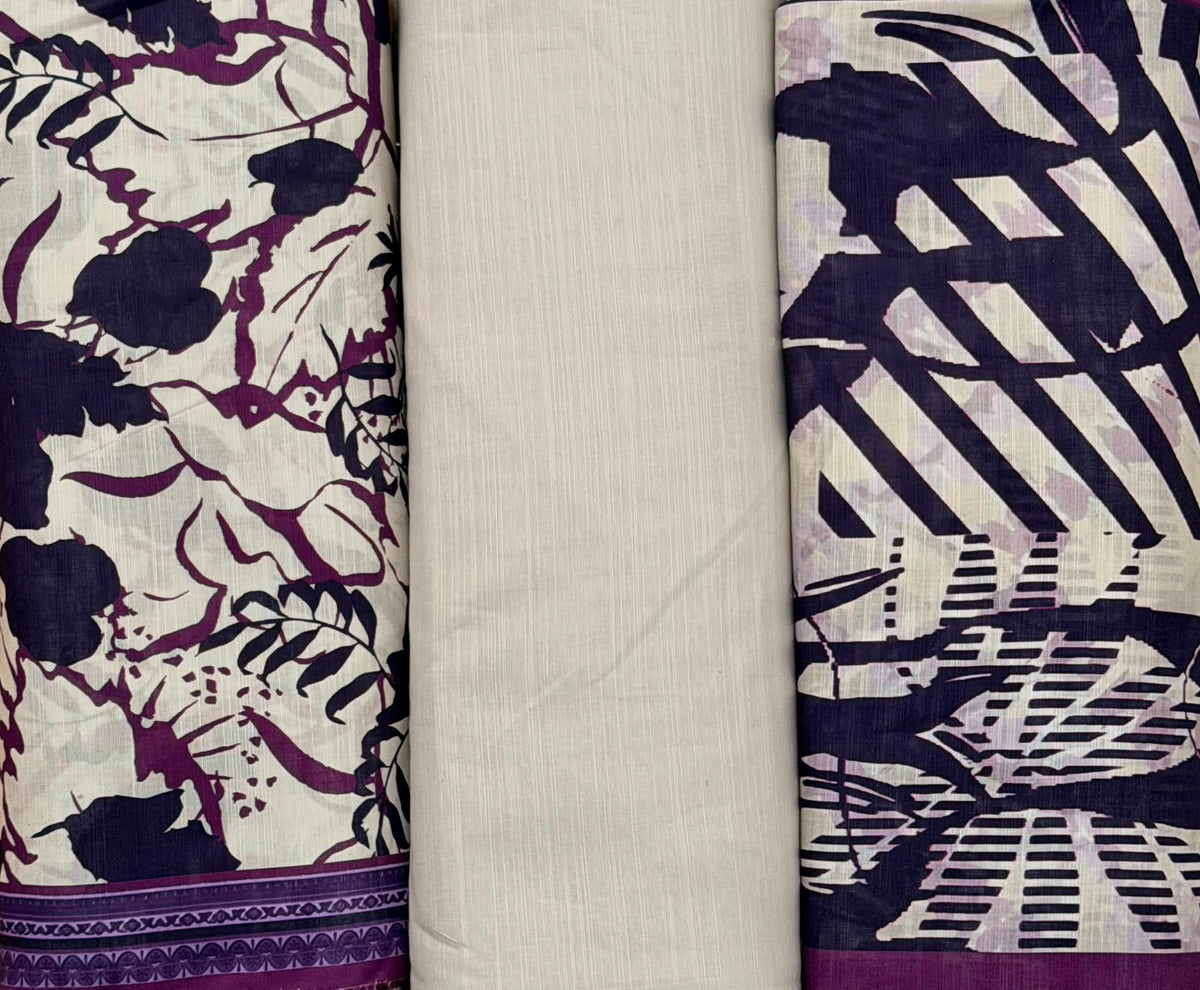 Regalia 3-Pc Luxury Printed Khaddar