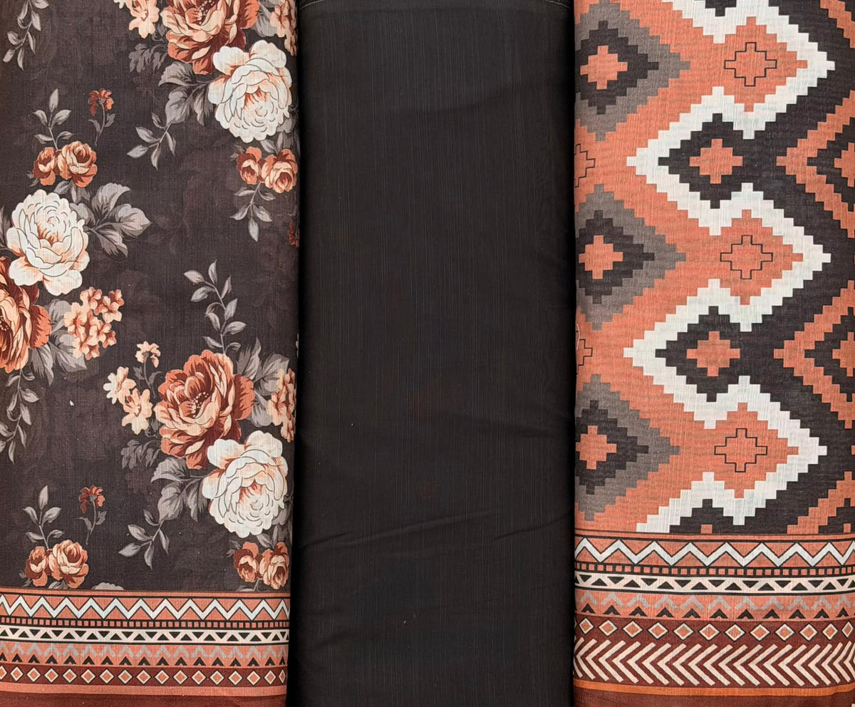 Regalia 3-Pc Luxury Printed Khaddar