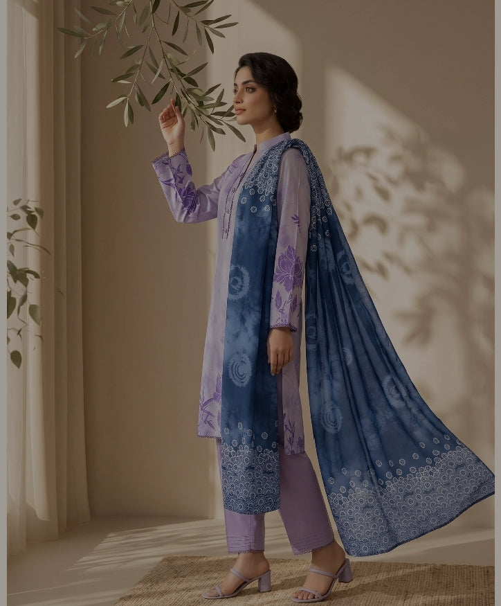 Mehak By Meco Textile Luxury Dobby Viscose 3-Pc Suit
