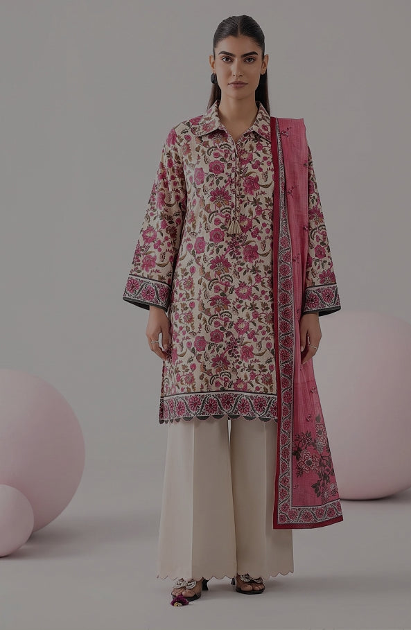 Nishat Luxury 3-Pc Printed Suit