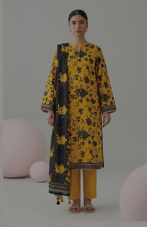 Nishat Luxury 3-Pc Printed Suit