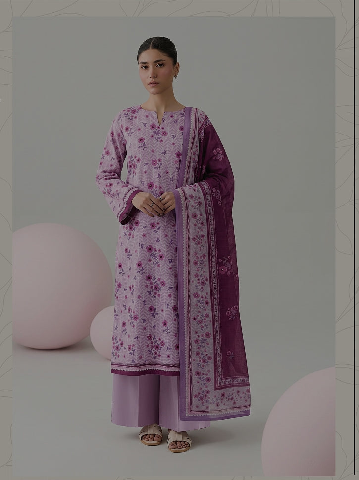 Nishat Luxury 3-Pc Printed Suit