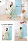 Ella by Rujhan - Premium Embroidered Lawn 3PC