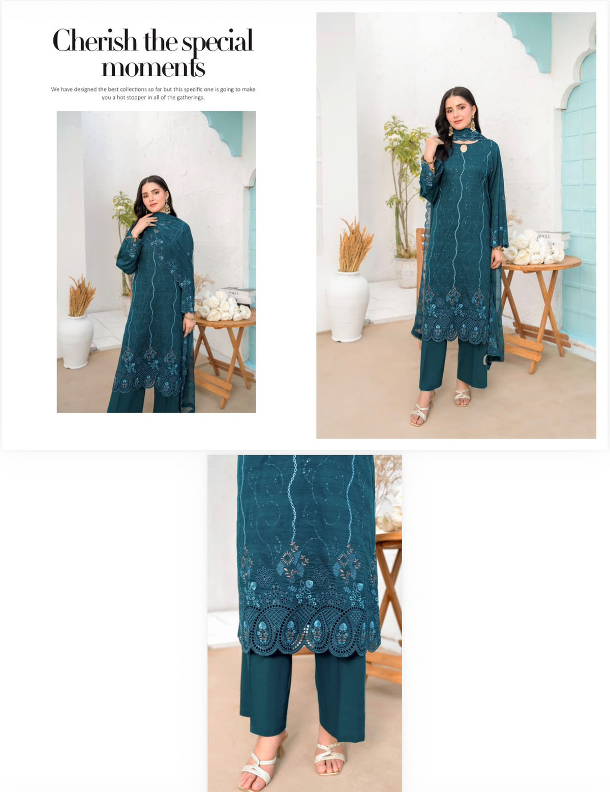 Ella by Rujhan - Premium Embroidered Lawn 3PC