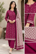 Regalia 3-pc Luxury  Printed Khaddar