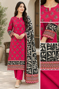 Regalia 3-pc Luxury  Printed Khaddar