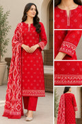 Regalia 3-Pc Luxury Printed Khaddar