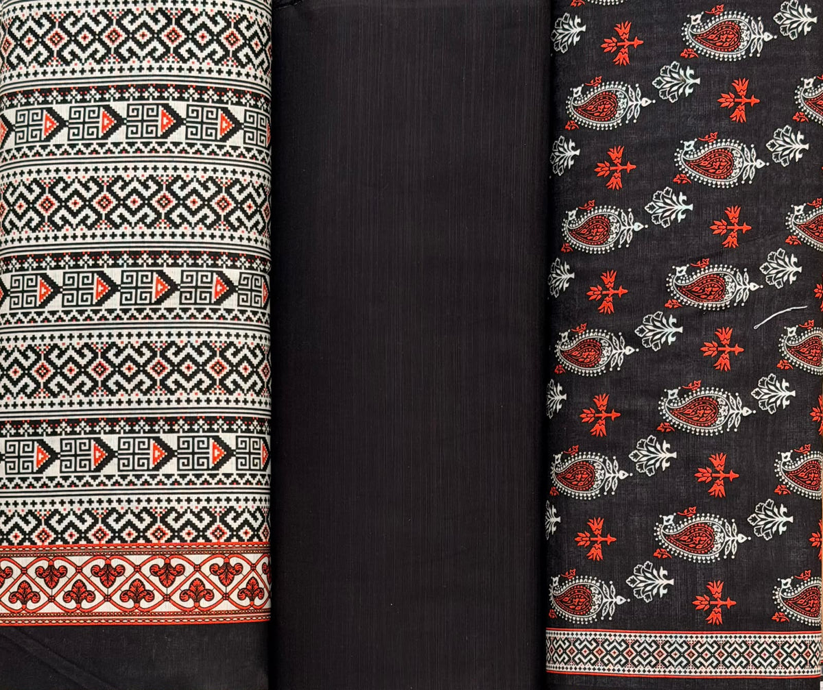 Regalia 3-Pc Luxury Printed Khaddar