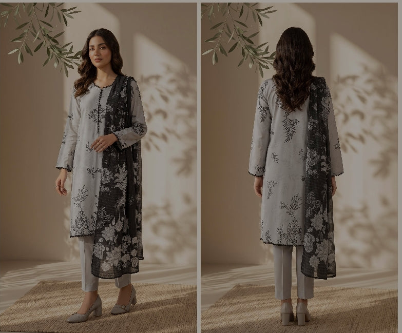 Mehak By Meco Textile Dobby Viscose Luxury Printed 3-Pc Suit