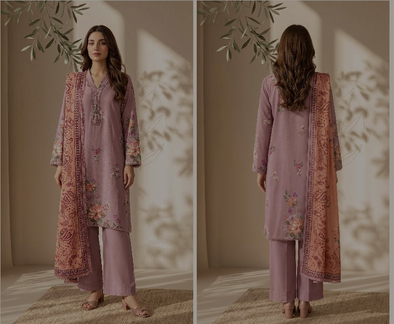 Mehak By Meco Textile Luxury Dobby Viscose 3-Pc Suit