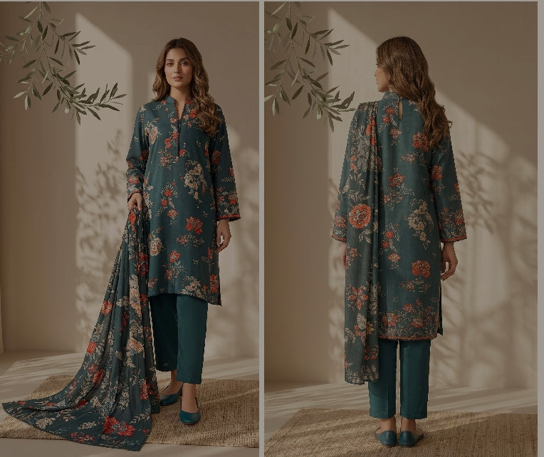 Mehak By Meco Textile Luxury Dobby Viscose 3-Pc Suit