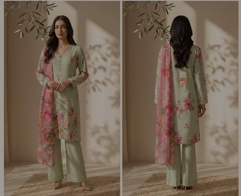 Mehak By Meco Textile Luxury Dobby Viscose 3-Pc Suit