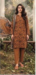 Regalia Premium Luxury Printed Khaddar 3-Pc Suit