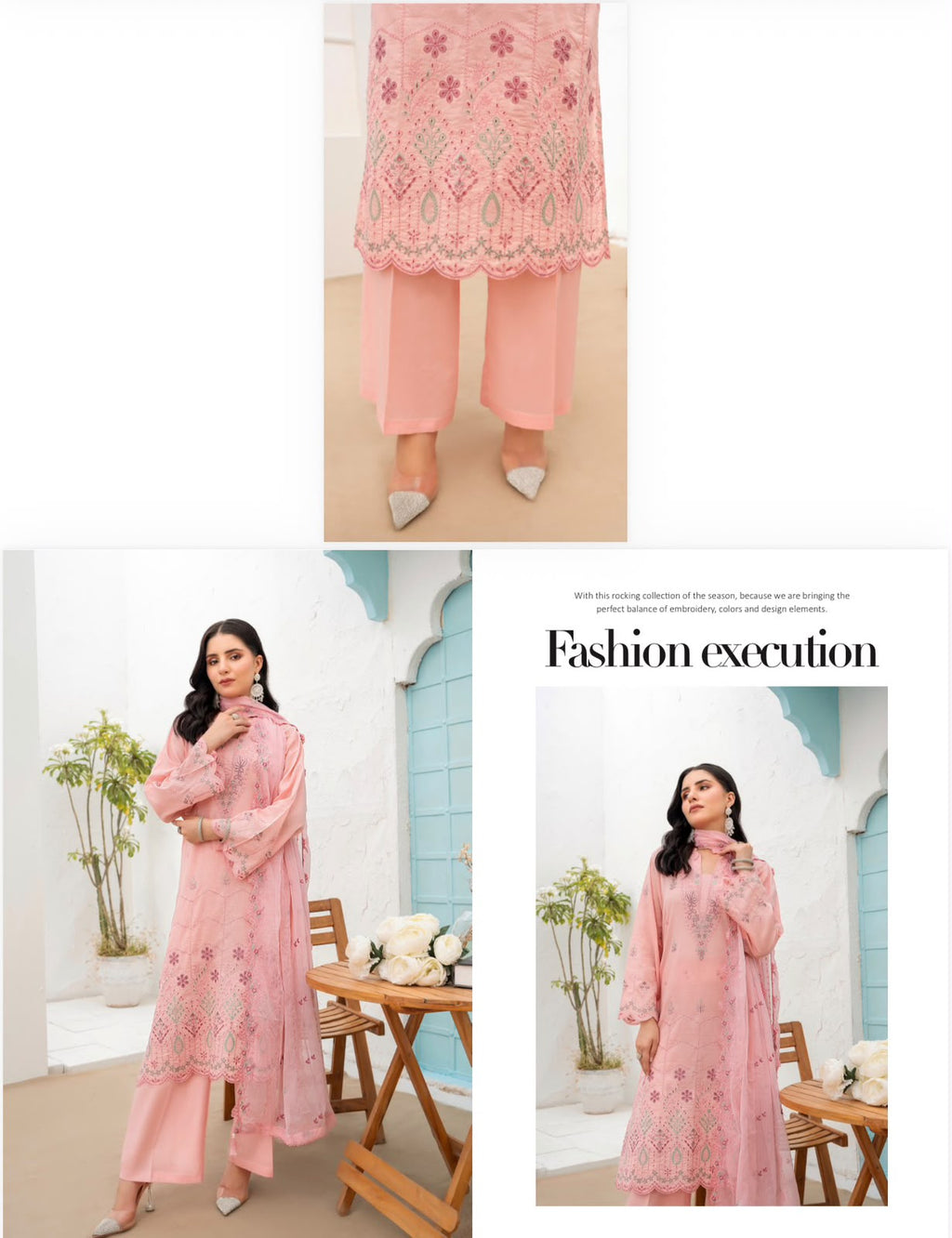 Ella by Rujhan - Premium Embroidered Lawn 3PC