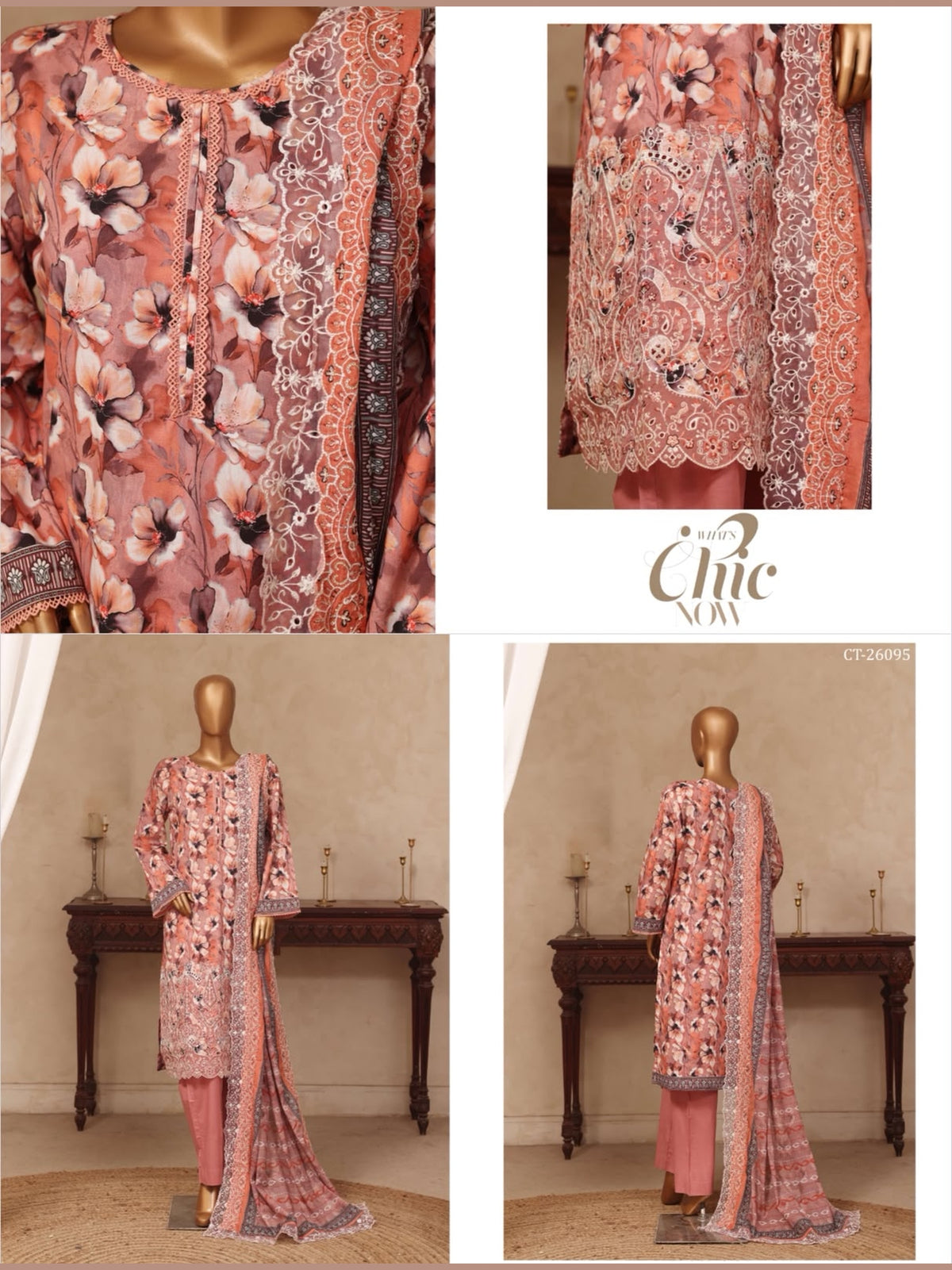 Riwayat Digital Embroidered Cotton – 3 Piece