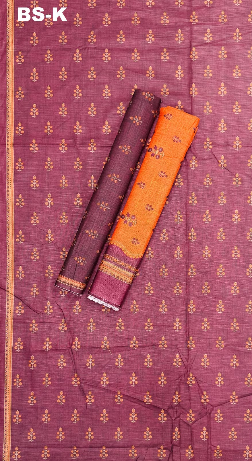 Bin saeed khaddar 3pc printed suit