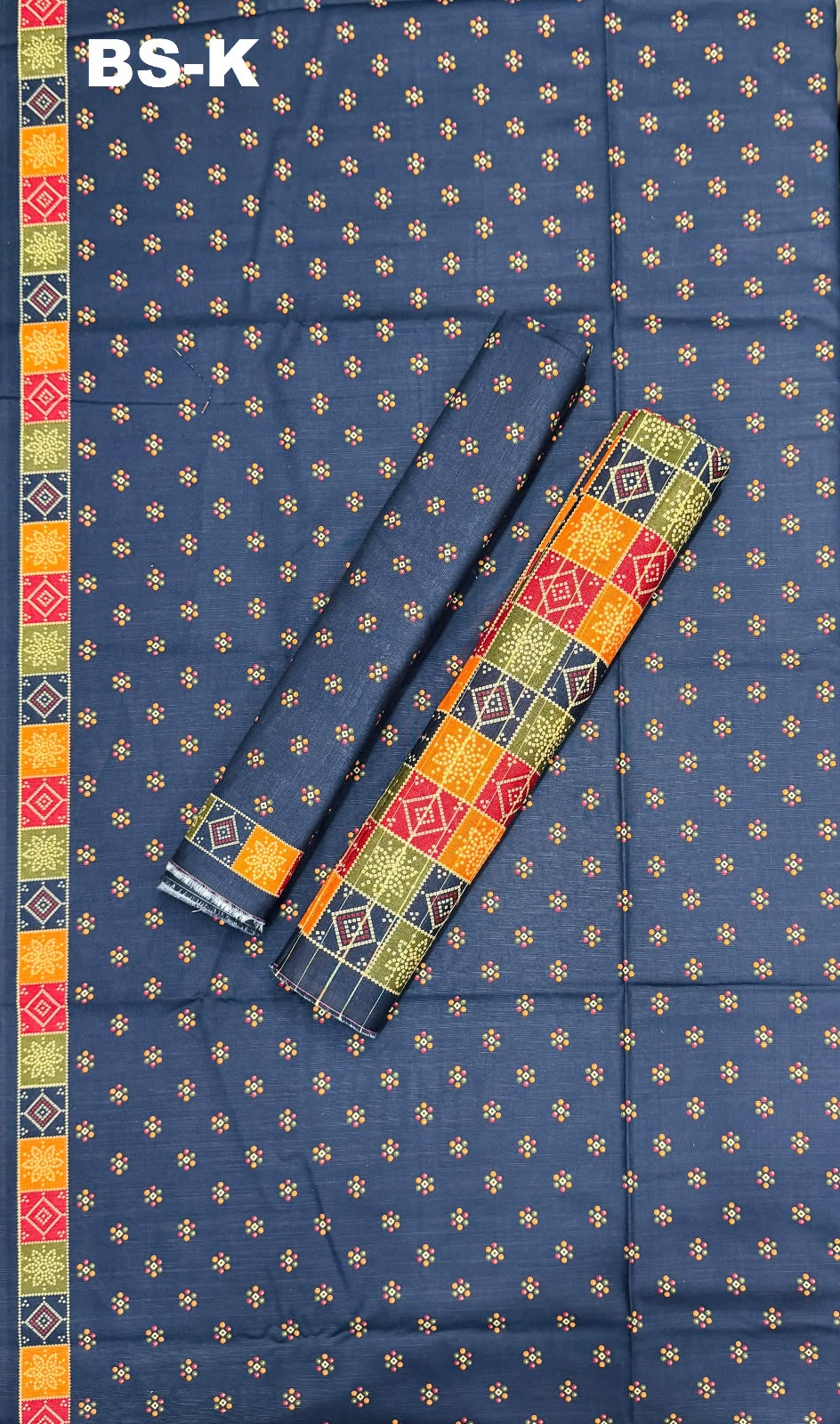 Bin saeed khaddar 3pc printed suit