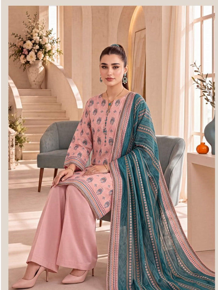MOOSA JEE - Inaya Ali 3 PC printed suit