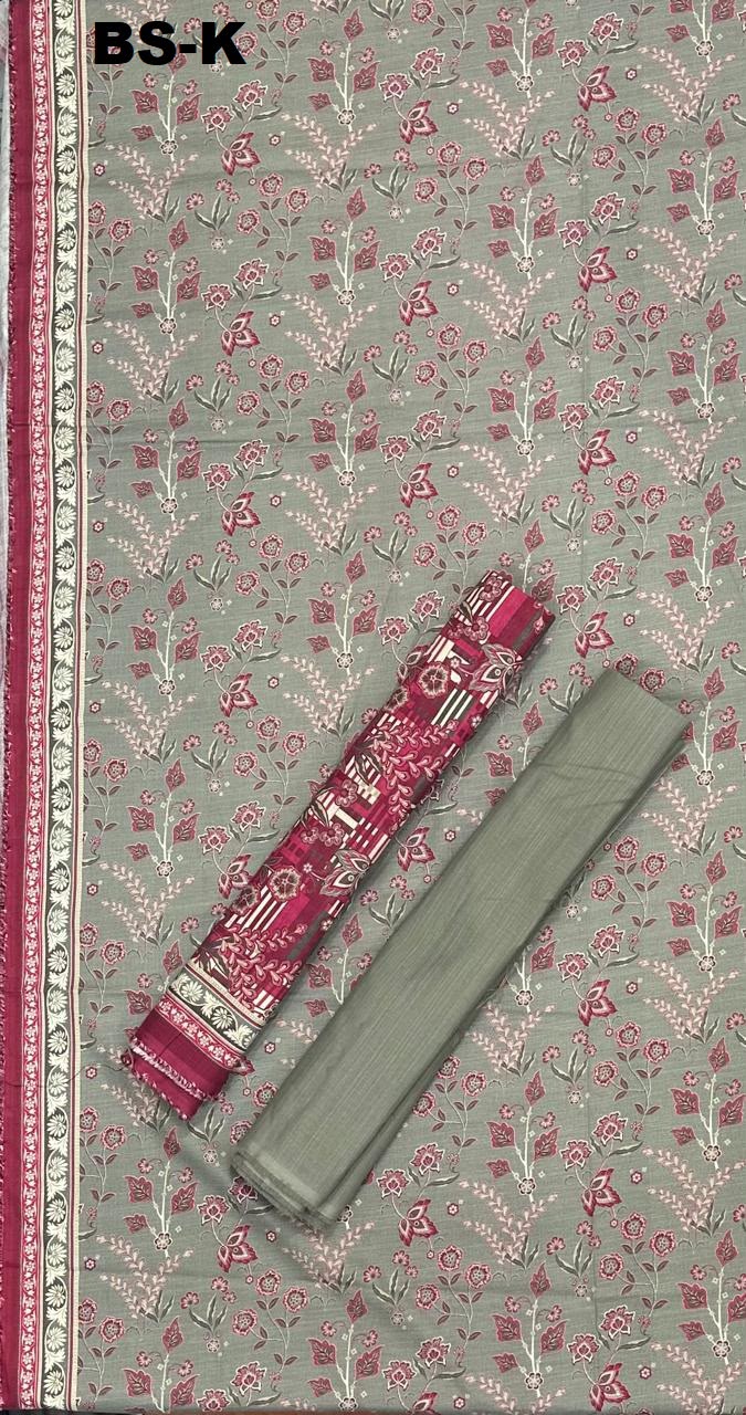 Bin saeed khaddar 3pc printed suit