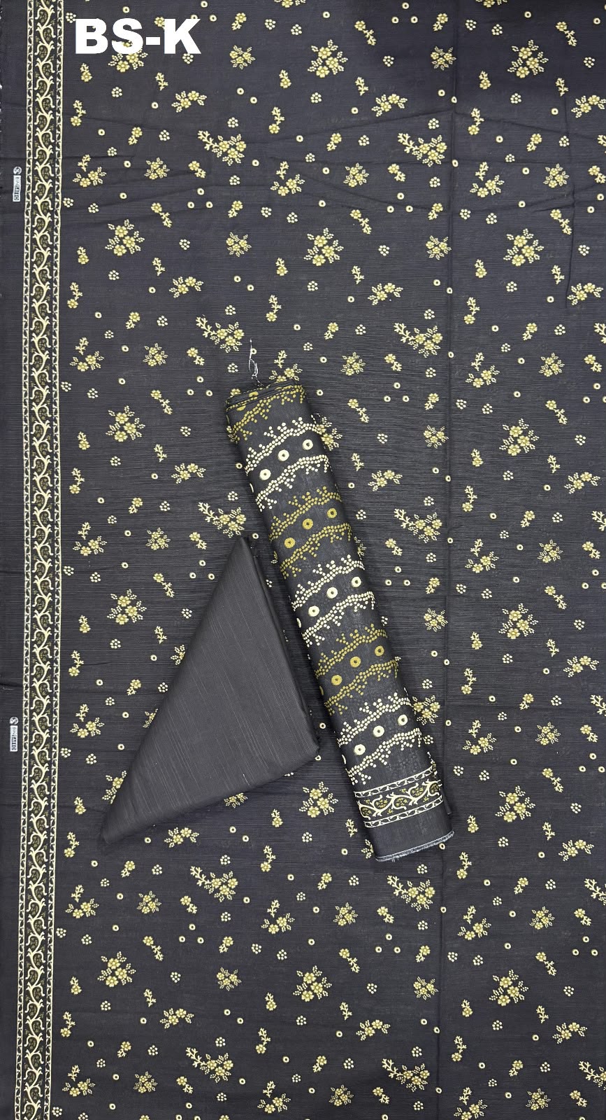 Bin saeed khaddar 3pc printed suit