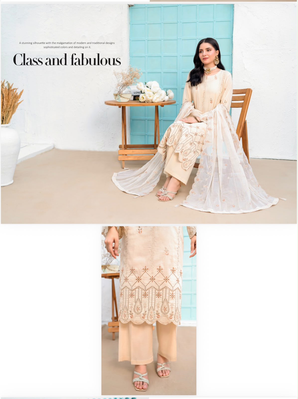 Ella by Rujhan - Premium Embroidered Lawn 3PC