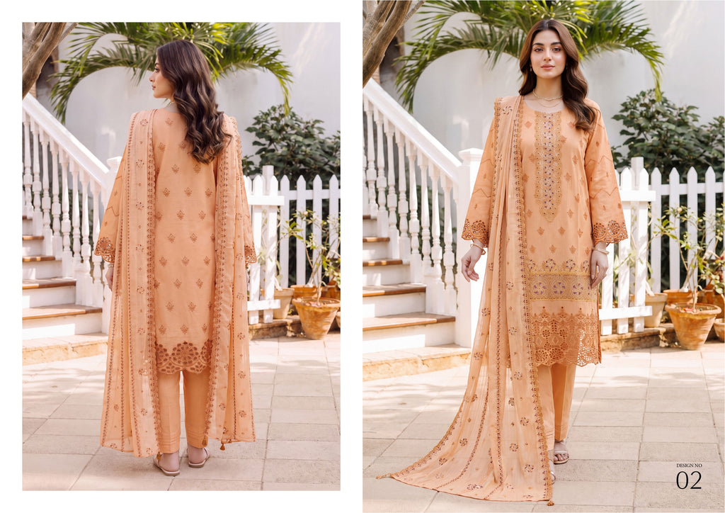Wijdan-Kavya Gold Luxury Embroidery collection