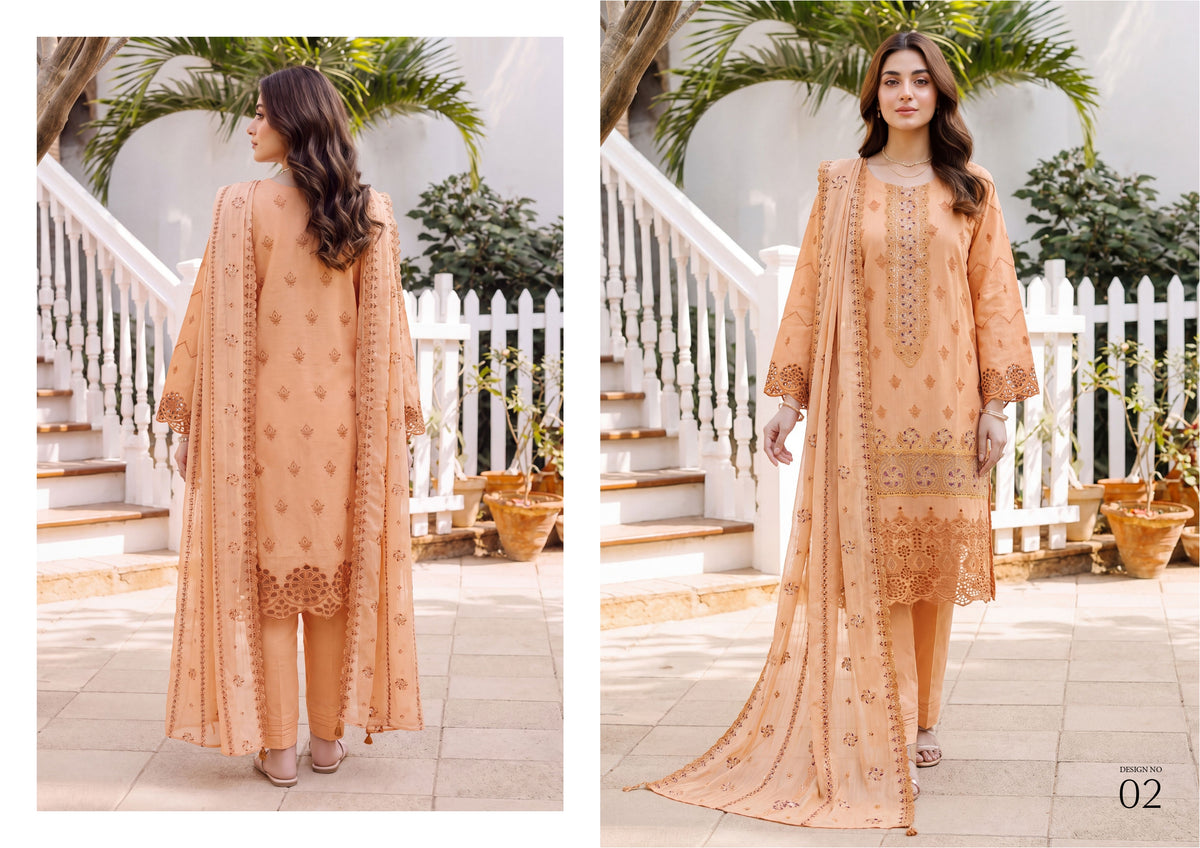Wijdan-Kavya Gold Luxury Embroidery collection