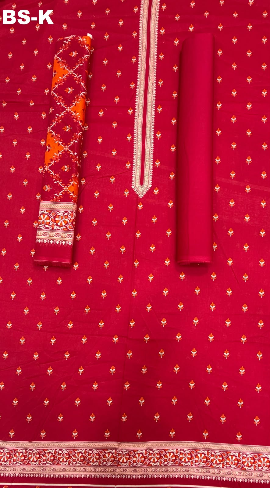 Bin saeed khaddar 3pc printed suit
