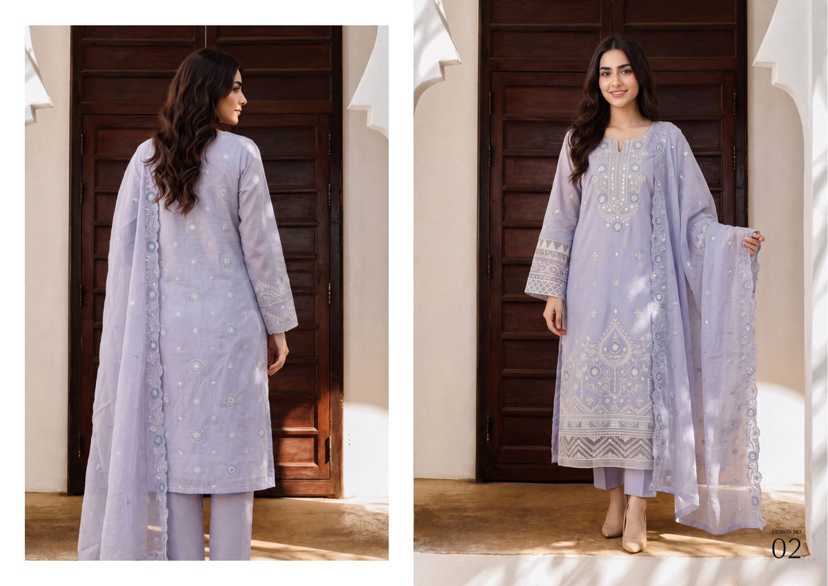 Wijdan Chand Tara Embroidery cut dana Jacquard collection