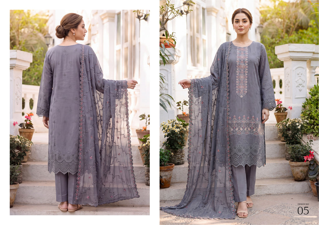Wijdan-Kavya Gold Luxury Embroidery collection