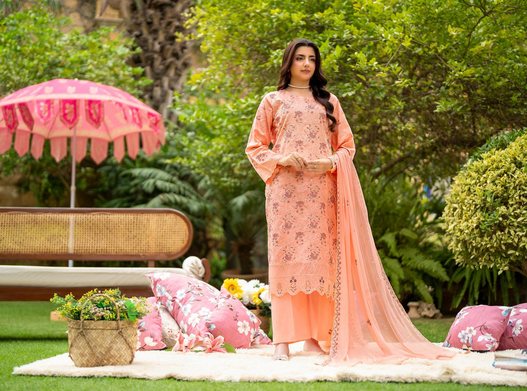 Rujhan Haseen premium Luxury Embroidery jacquard 3pc suit