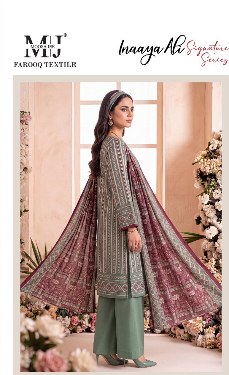 MOOSA JEE - Inaya Ali 3 PC printed suit