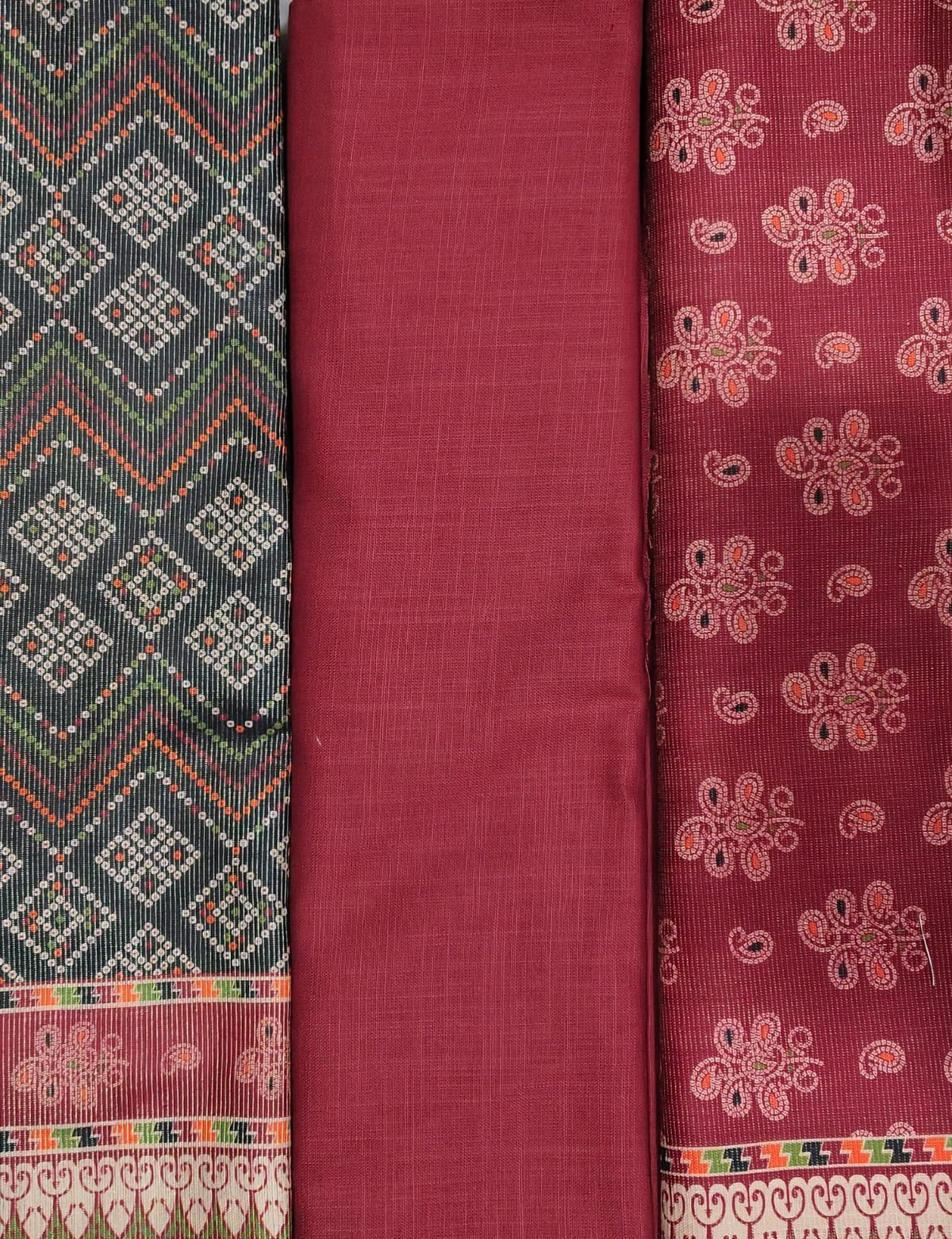 Bin saeed khaddar 3pc printed suit