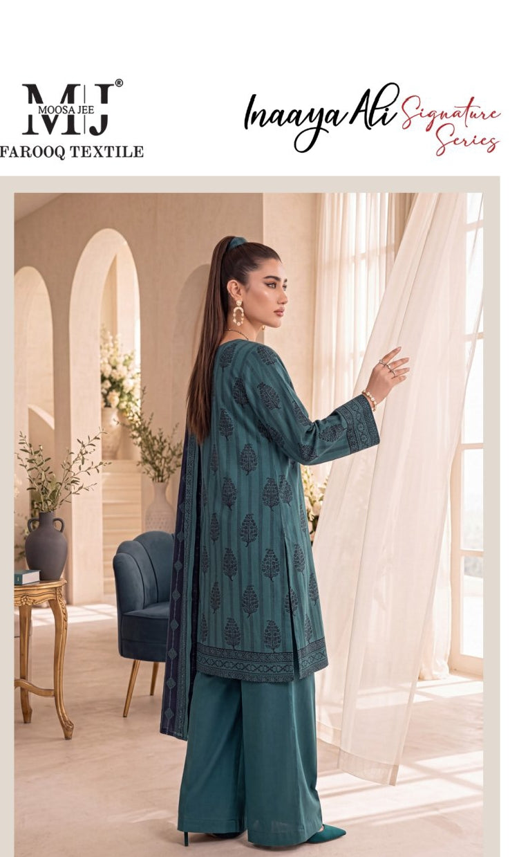 MOOSA JEE - Inaya Ali 3 PC printed suit