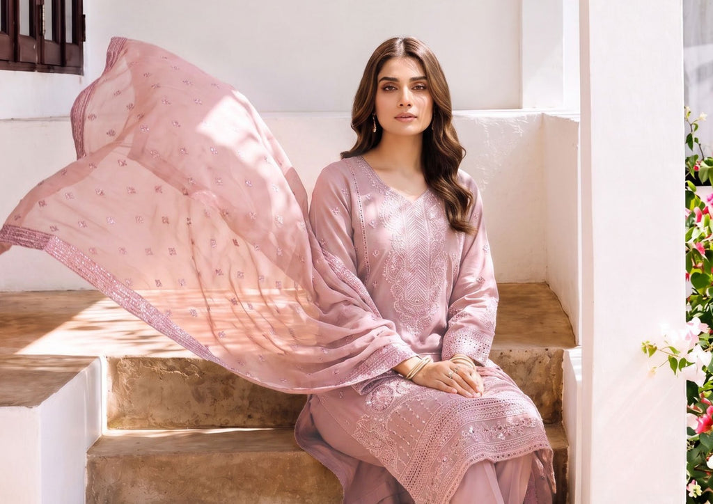 Wijdan Chand Tara Embroidery cut dana Jacquard collection