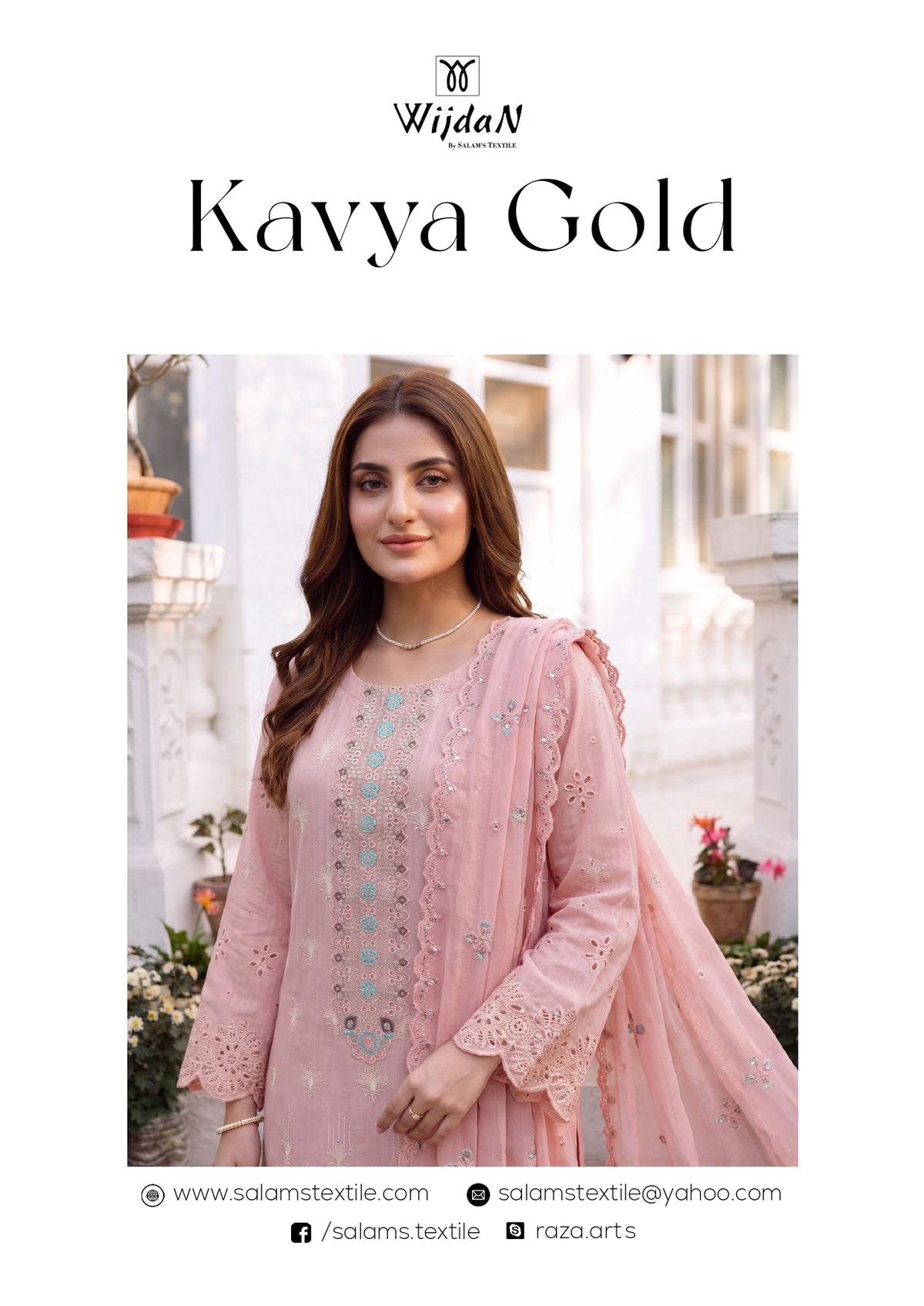 Wijdan-Kavya Gold Luxury Embroidery collection