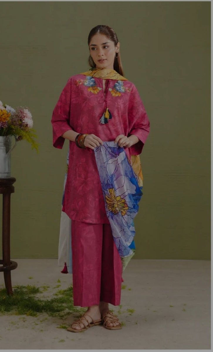 Coco by Zara shahjahan lawn 3 PC suit