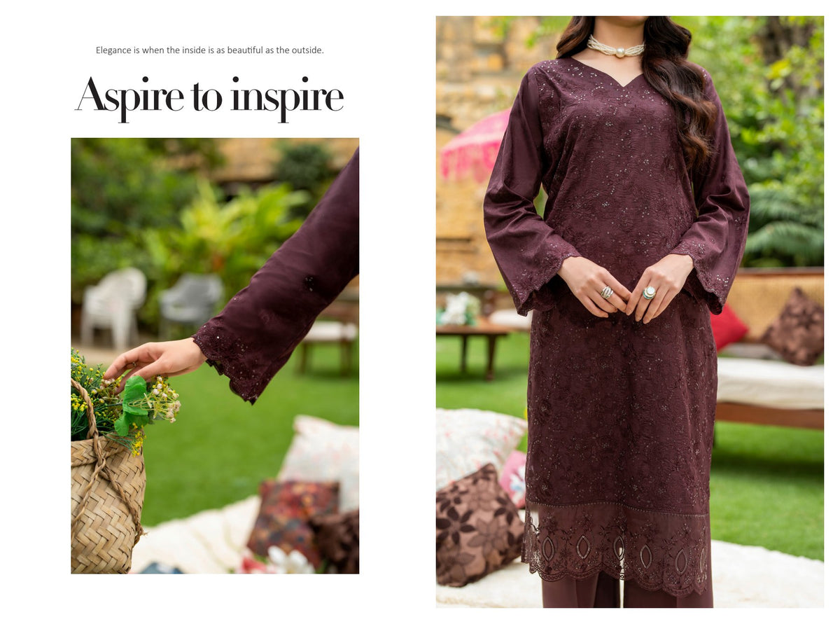 Rujhan Haseen premium Luxury Embroidery jacquard 3pc suit