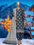 Sana Safina Khaddar collection 3. PC printed suit