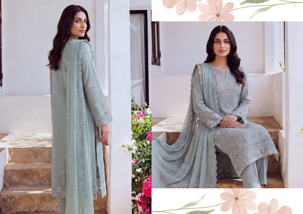 Wijdan Chand Tara Embroidery cut dana Jacquard collection